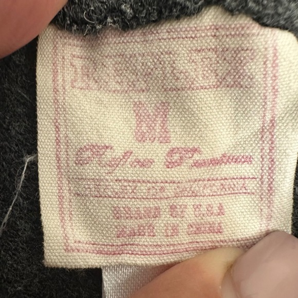 Reflex‎ Gray Jogger Sweatpants Love Rhinestone Pink Drawstring Womens Medium - Picture 4 of 6